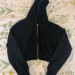 Forever 21 Cropped zip up hoodie